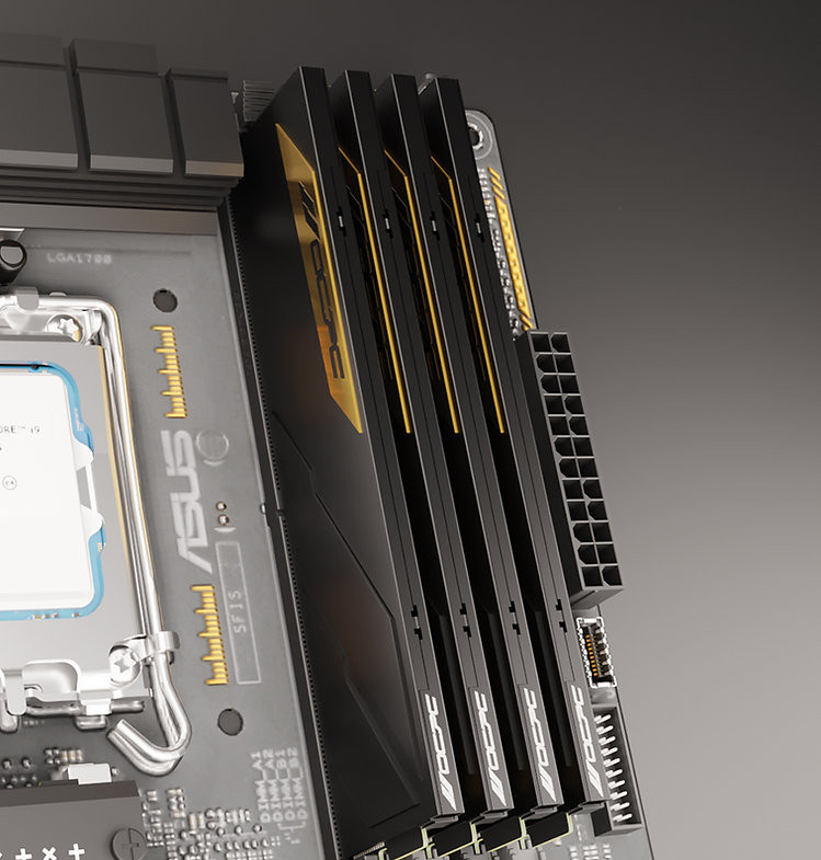 Ảnh minh họa RAM DESKTOP OCPC VOLARE DDR5 16G BUS 6000 MHZ DDR5 TẢN BLACK 2