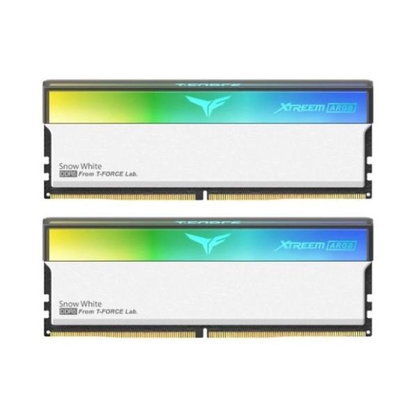 Ram Desktop TeamGroup T-Force XTREEM ARGB White 96GB DDR5 Bus 6400Mhz