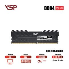  RAM Desktop VSP 8GB DDR4 3200Mhz (1x 8GB) 