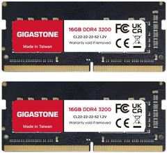  RAM Laptop Gigastone 32GB (2x16GB) DDR4 3200MHz SO-DIMM 