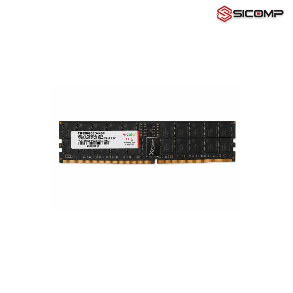 RAM V-COLOR SERVER DDR5 ECC REGISTERED 96GB 5600 TR596G56D446