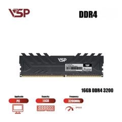  Ram Vsp 16g Bus 3200mhz Ddr4 Black (1*16gb) 