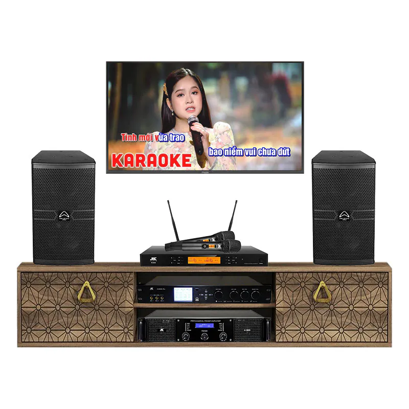 Dàn karaoke cao cấp HDR83 (Wharfedale Anglo X12A, JKaudio H2600, X9000 Pro, K500)