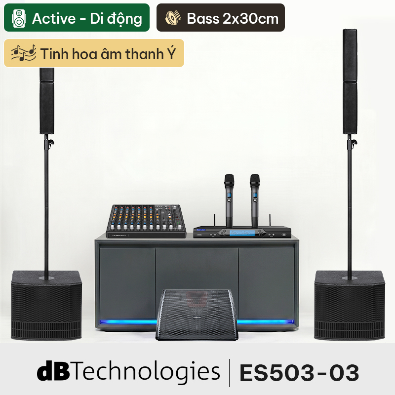 Dàn karaoke dBTechnologies ES503-03 (dBTechnologies ES503, Audiocenter WM3210A,...)