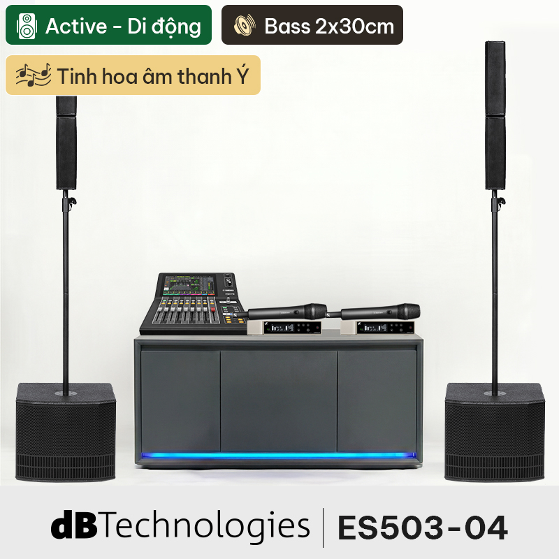 Dàn karaoke dBTechnologies ES503-04 (dBTechnologies ES503, Yamaha DM3 Standard...)