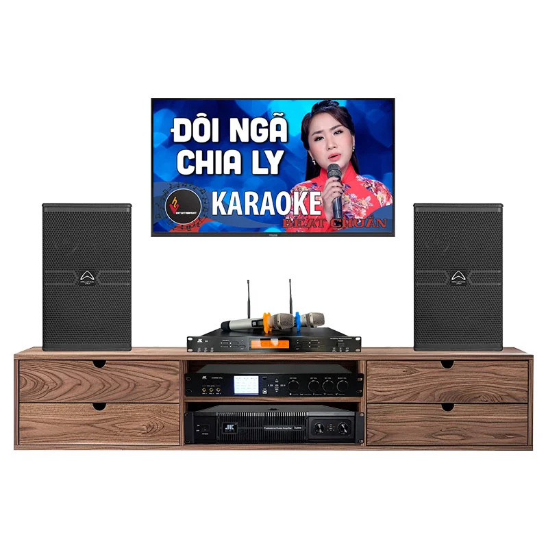 Dàn karaoke gia đình HDR143 (Wharfedale Anglo E312, JKAudio D2800, X9000 Pro, B9)