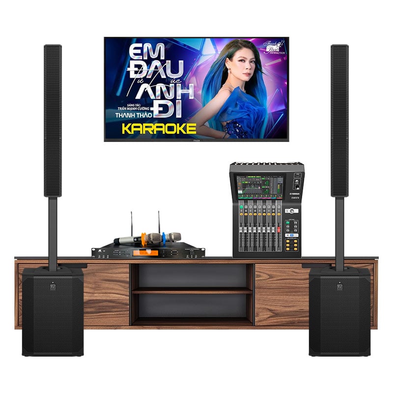 Dàn karaoke hội trường KGD222 (Electro voice Evolve 70, Yamaha DM3S, JKAudio B9)