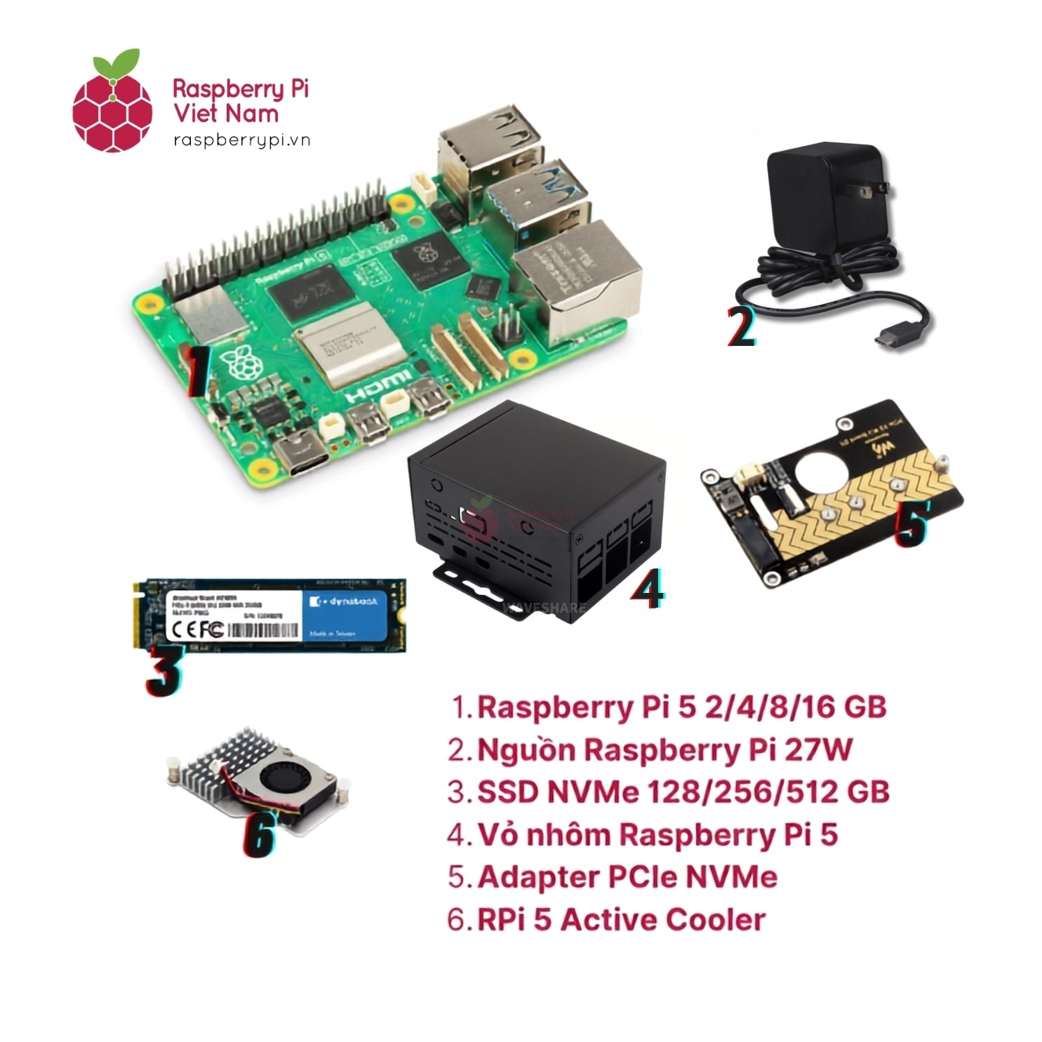 Raspberry Pi 5 Super Computer Kit