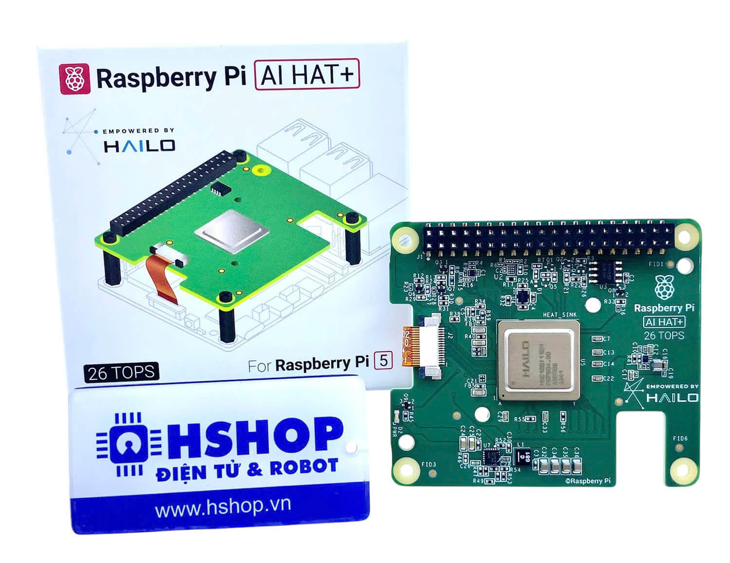 Raspberry Pi AI HAT+ with 26TOPS Hailo-8 AI Acceleration Module
