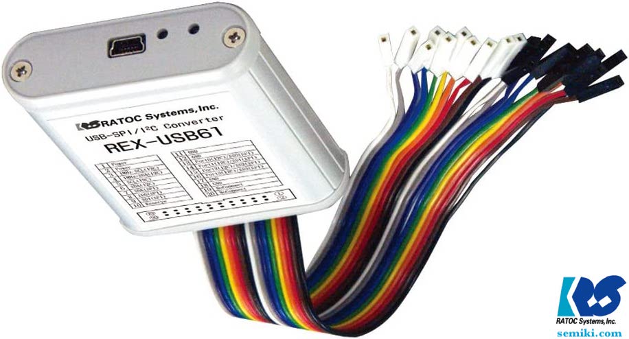Ảnh minh họa RATOC Systems Protocol Emulator USB61 thiết bị chuyển đổi SPI/I2C 2