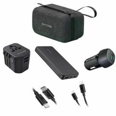  RAVPower RP-PB1231 Bộ sạc dự phòng cao cấp 5-trong-1 10000mAh – Đen 