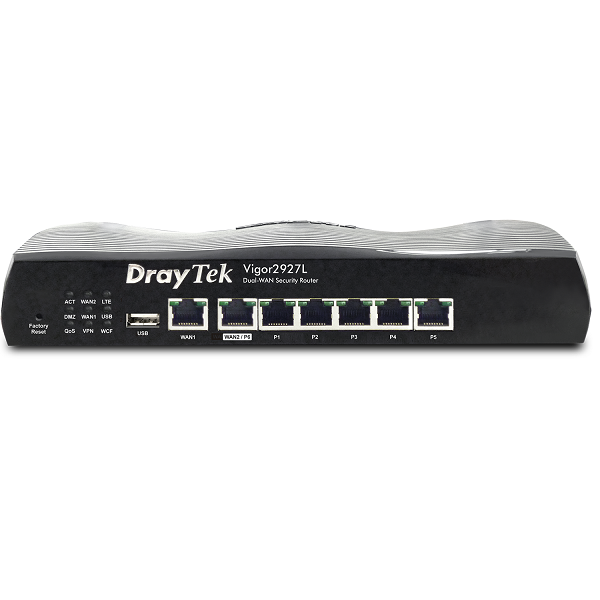 Ảnh minh họa Router Cân Bằng Tải 3G/4G/LTE DrayTek Vigor2927Lac (5 x 1 Gbps LAN, 1 x 1 Gbps WAN, 1 x 1 Gbps LAN/WAN) 2