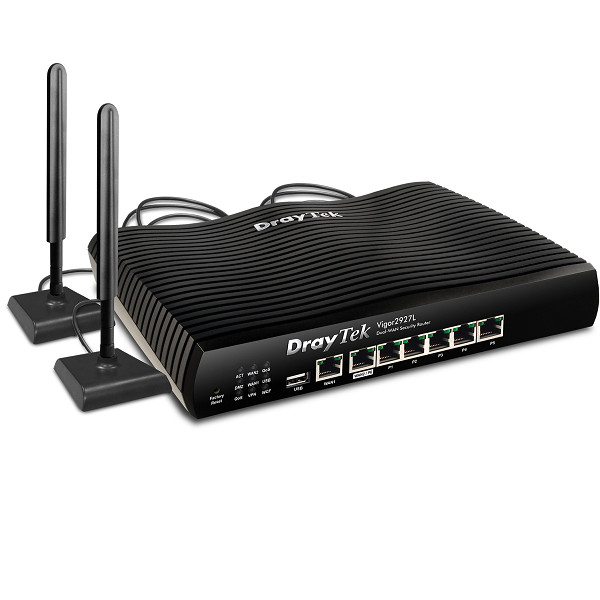 Ảnh minh họa Router Cân Bằng Tải 3G/4G/LTE DrayTek Vigor2927Lac (5 x 1 Gbps LAN, 1 x 1 Gbps WAN, 1 x 1 Gbps LAN/WAN) 3