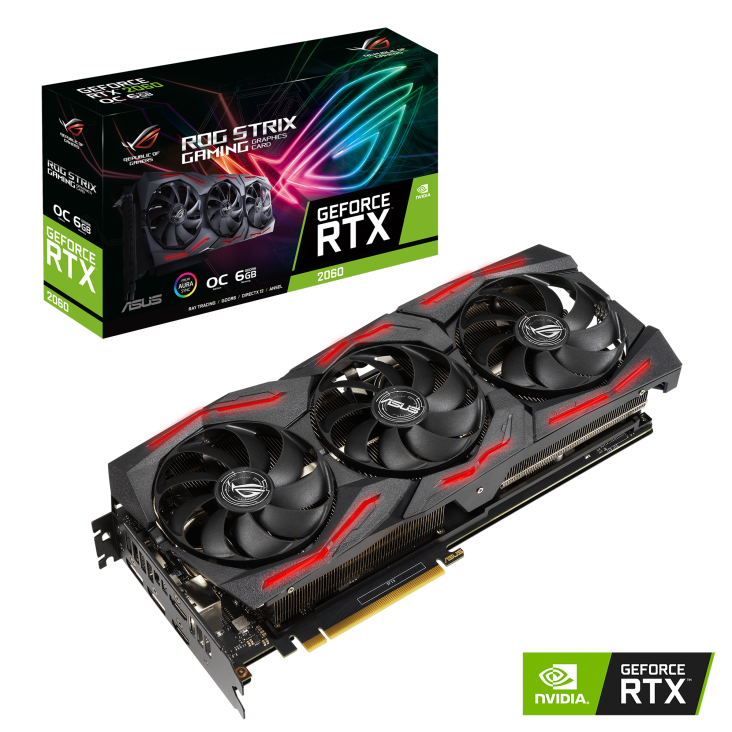 Card màn hình ASUS ROG Strix GeForce RTX 2060 EVO V2 OC Edition 6GB (ROG-STRIX-RTX2060-O6G-EVO-V2-GAMING)