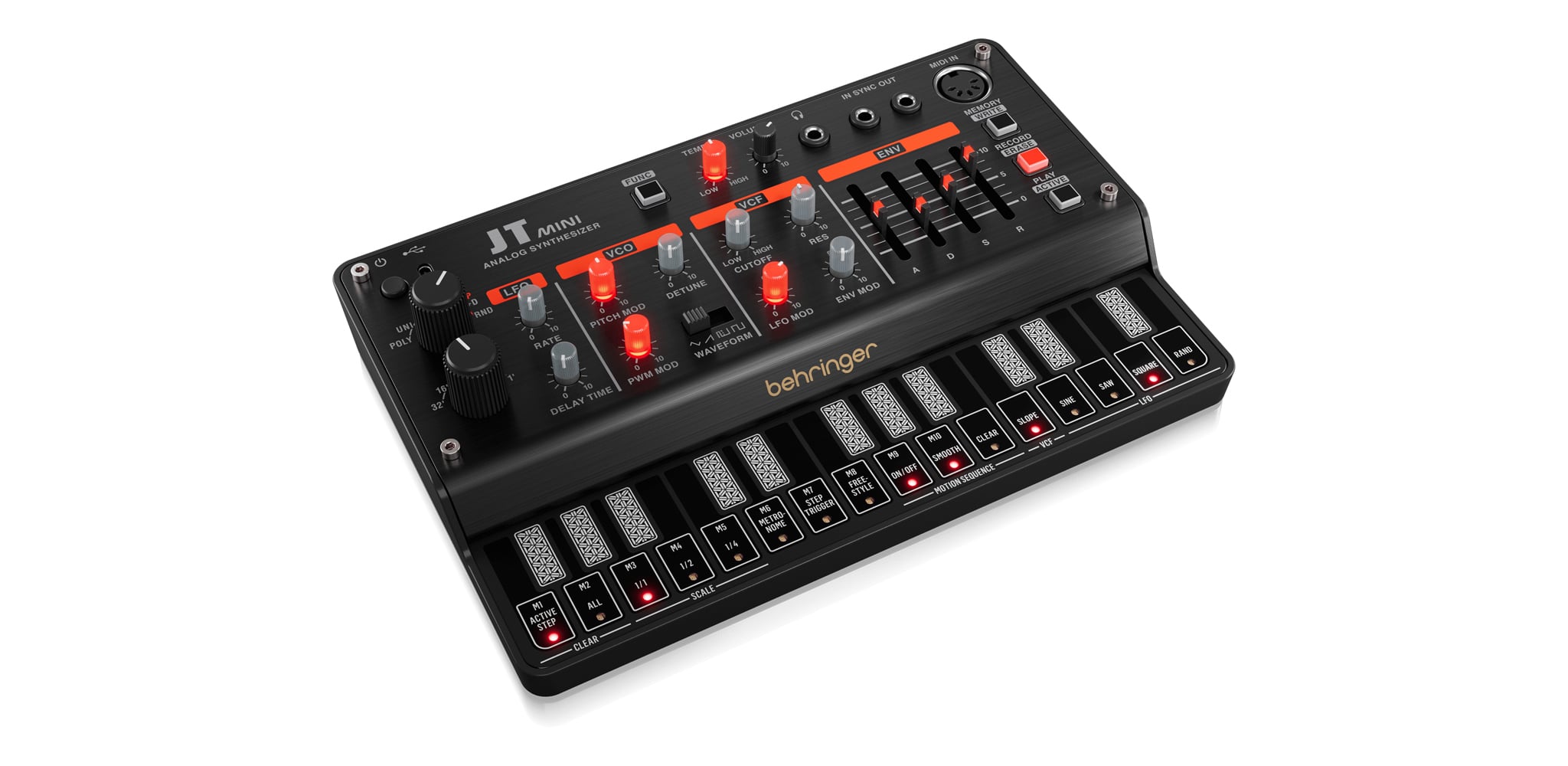 Ảnh minh họa Keyboard Behringer JT MINI, thiết bị Tổng Hợp Đa Âm Thanh Behringer JT MINI 2