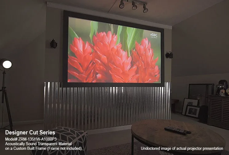 Ảnh minh họa Màn chiếu Elite Screens Designer Cut 123 inch RM-123H-CLR2 – Vải màn cắt theo kích thước 2