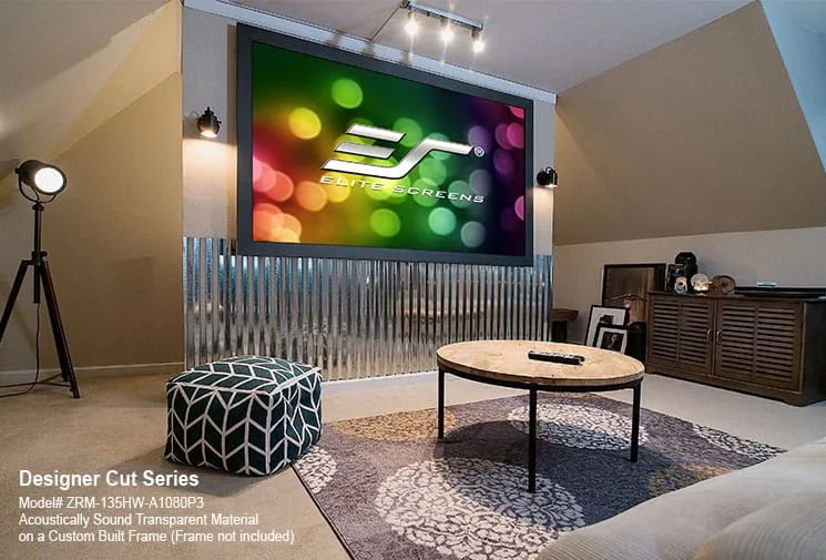Ảnh minh họa Màn chiếu Elite Screens Designer Cut 135 inch RM-135H-DUAL – Vải màn cắt theo kích thước 3