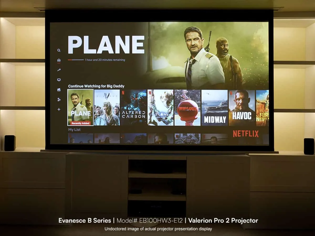Ảnh minh họa Màn chiếu Elite Screens Evanesce B 120 inch EB120HW3-E8 – Màn điện âm trần sợi thủy tinh 1