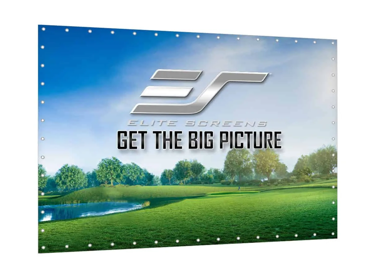 Ảnh minh họa Màn chiếu Elite Screens GolfSim DIY ImpactWhite DIY10X13-IPW1145-F – Màn golf tự lắp đặt 3