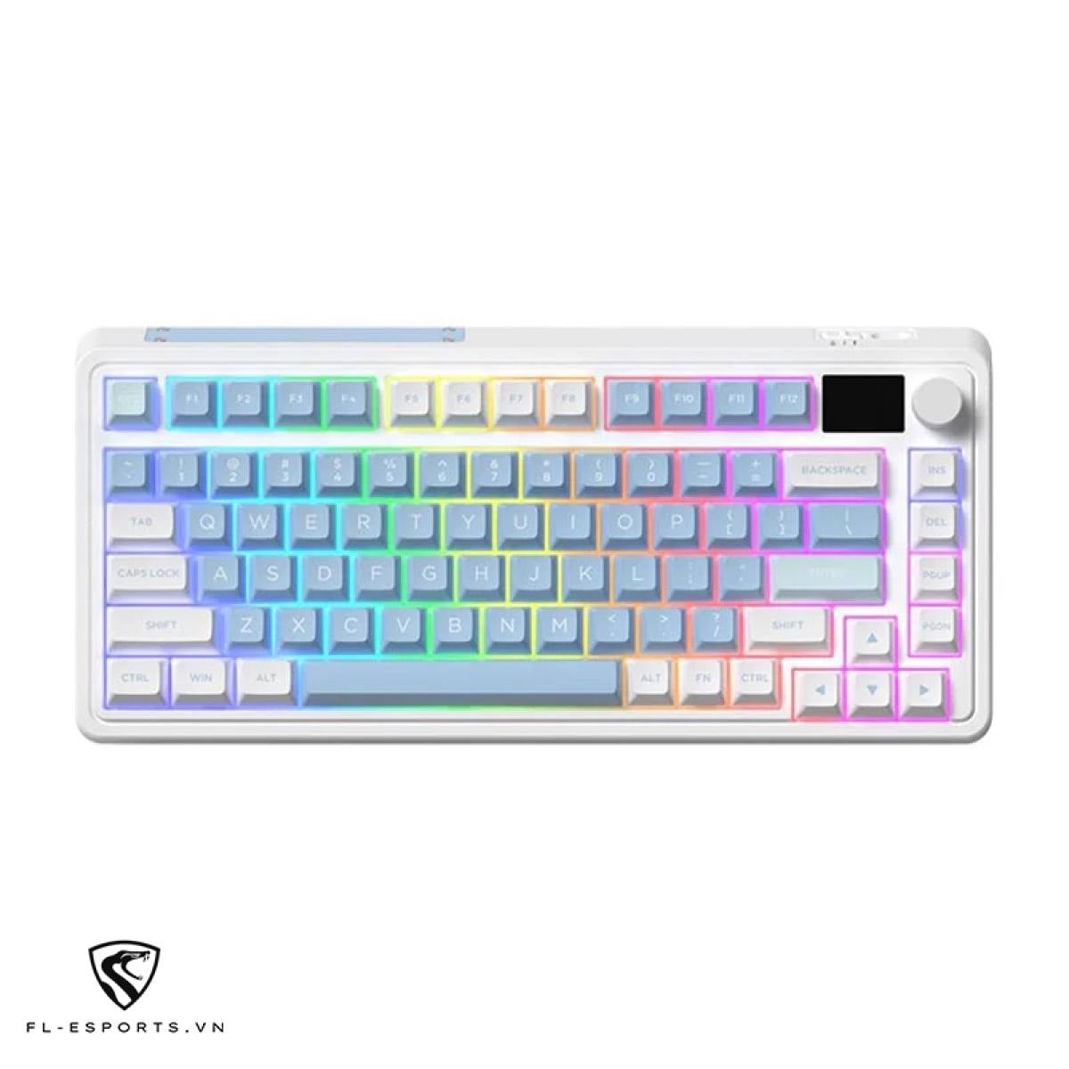 FL-Esports CMK75 Blue – Bàn phím cơ 75% xanh nổi bật, hot-swap 