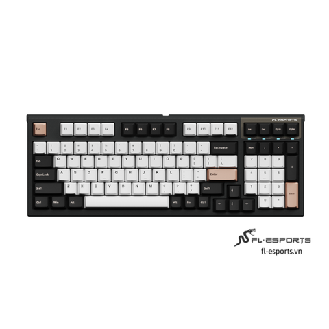 FL-Esports FL980CPS White Olivia – Bàn phím cơ layout 98%, hot-swap