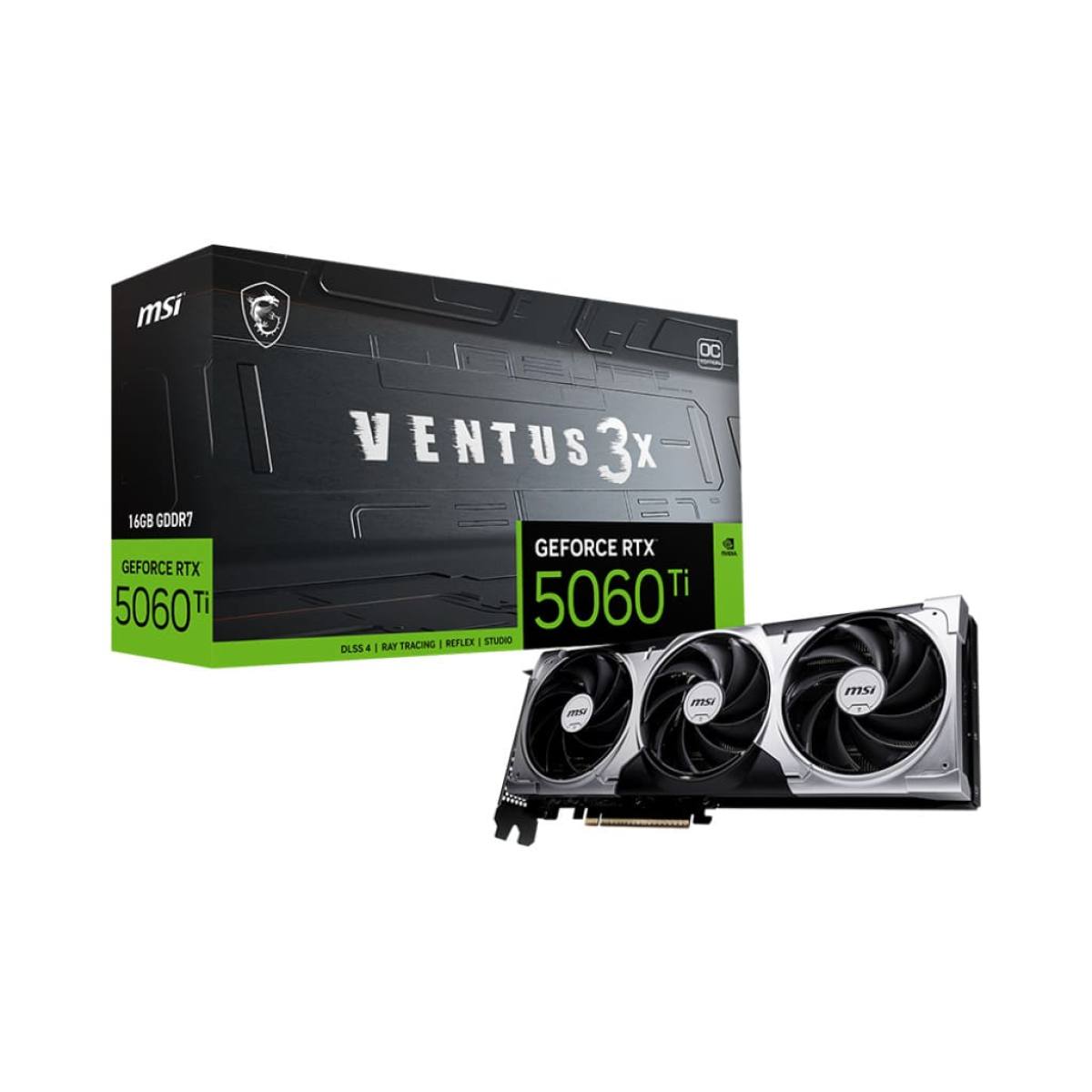  MSI RTX 5060 Ti 16G Ventus 3X OC – Hiệu suất cao, tản nhiệt 3 quạt 