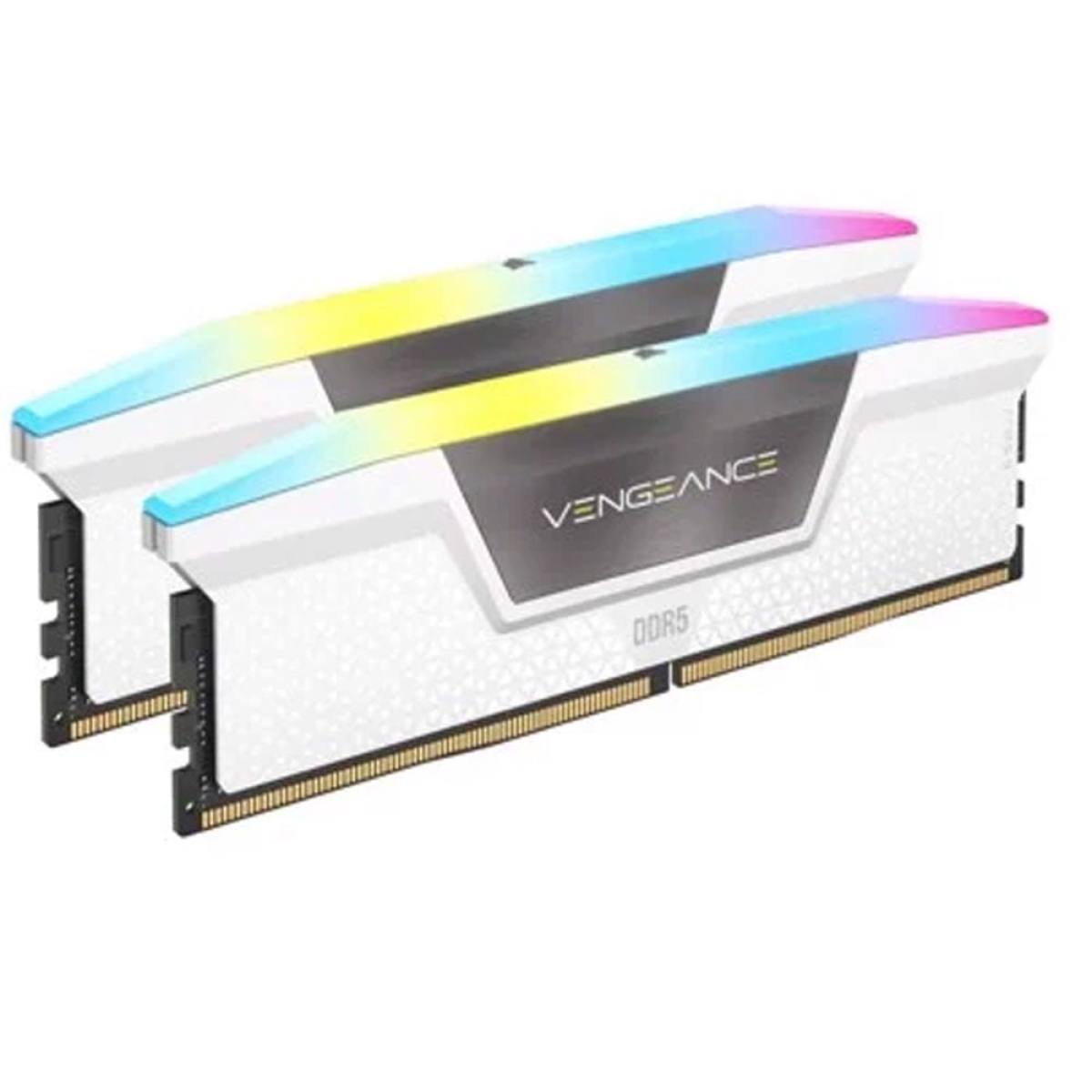  Corsair Vengeance RGB White DDR5-6000 – RAM trắng RGB, hiệu năng cao 