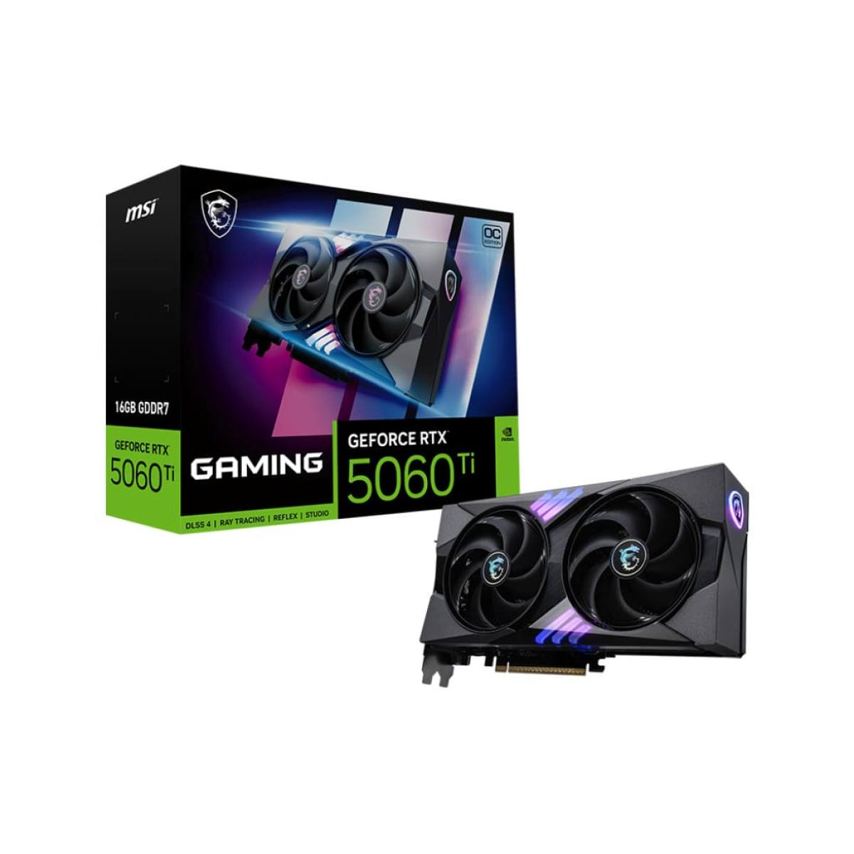 MSI RTX 5060 Ti 16G Gaming OC – Hiệu suất vượt trội, tản nhiệt 2 quạt 