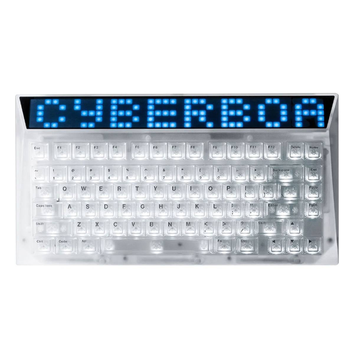  Base KIT phím cơ Angry Miao Cyberboard Glacier R2 | Không dây – Trong suốt 