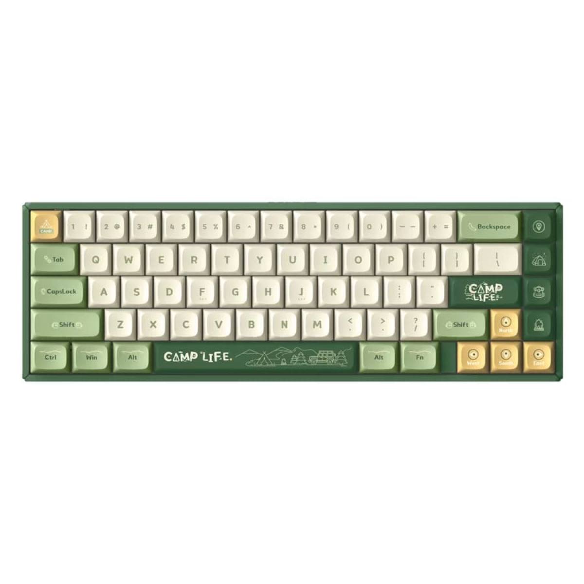 iQunix F65 Camping – Bàn phím cơ RGB 3 chế độ, khung nhôm