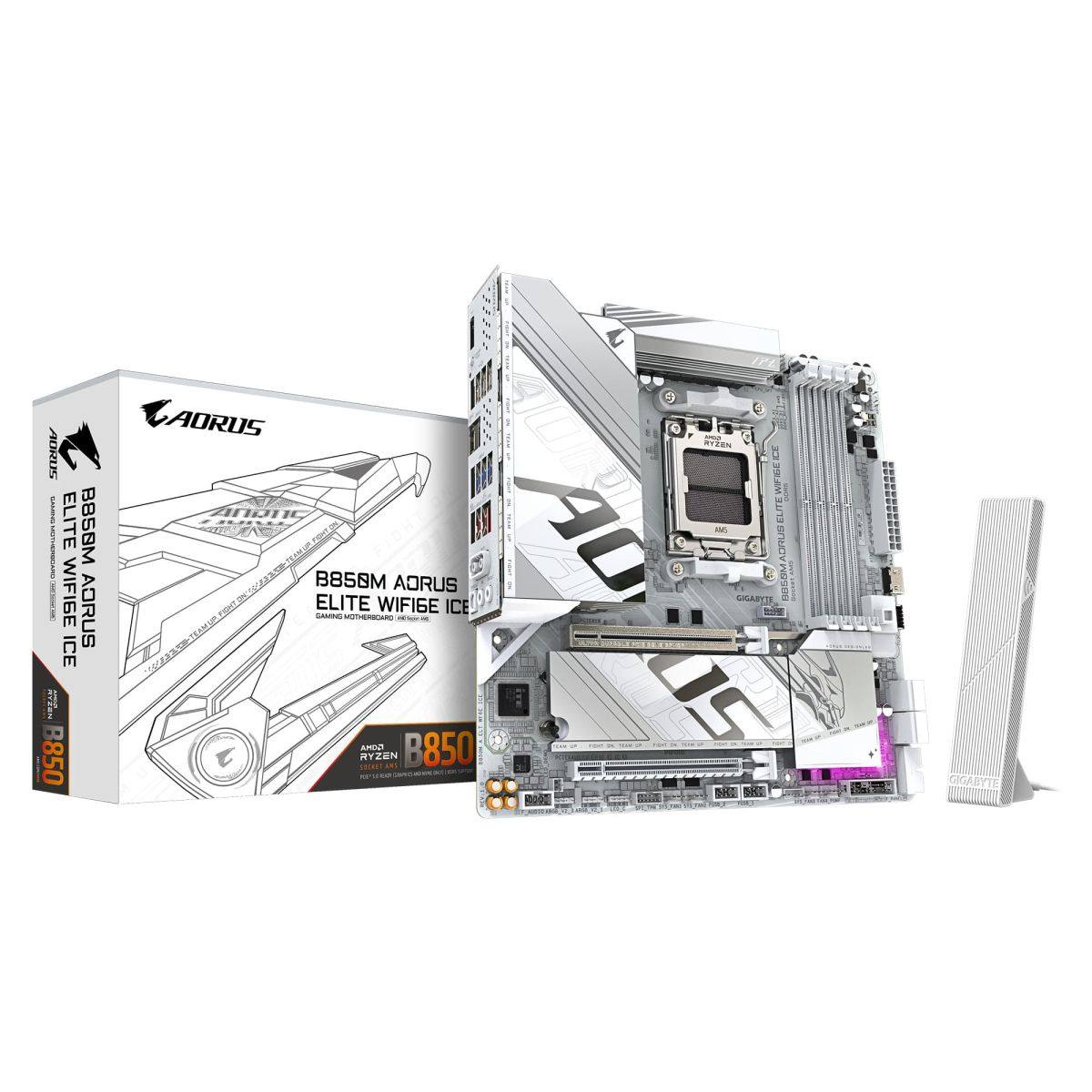  GIGABYTE B850M A ELT WF6E ICE – Mainboard DDR5, kết nối mạnh & thiết kế ICE 