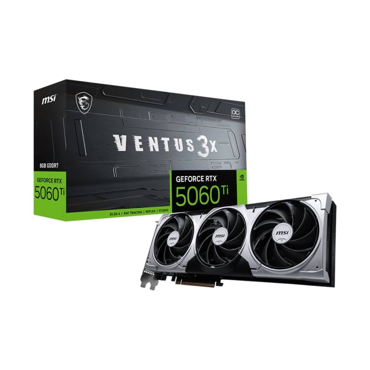  MSI RTX 5060 Ti 8GB Ventus 3X OC – Card đồ hoạ hiệu năng cao, tản nhiệt mạnh mẽ 