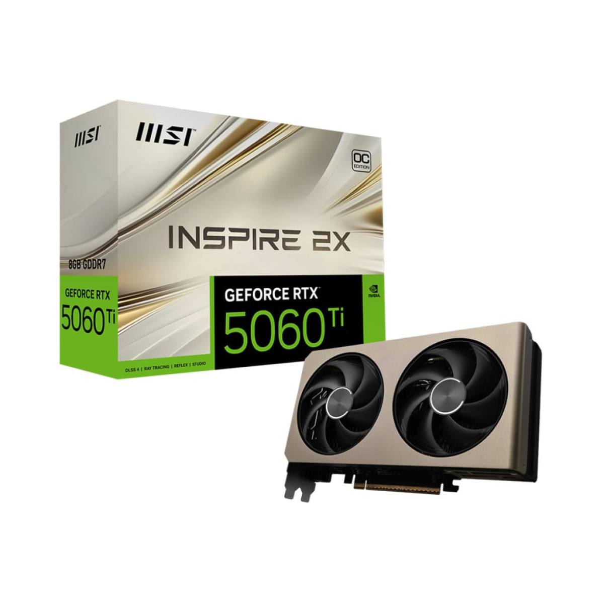 MSI RTX 5060 Ti 8G Inspire 2X OC – Hiệu năng cao, thiết kế gọn 