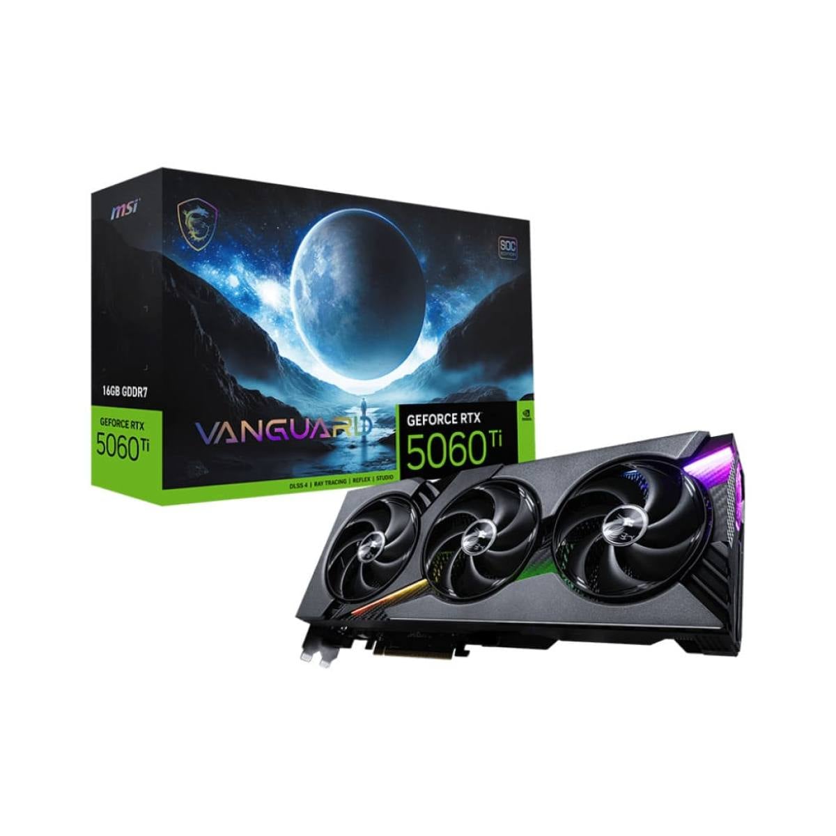  MSI RTX 5060 Ti 16G Vanguard SOC – Card đồ họa mạnh, thiết kế SOC 