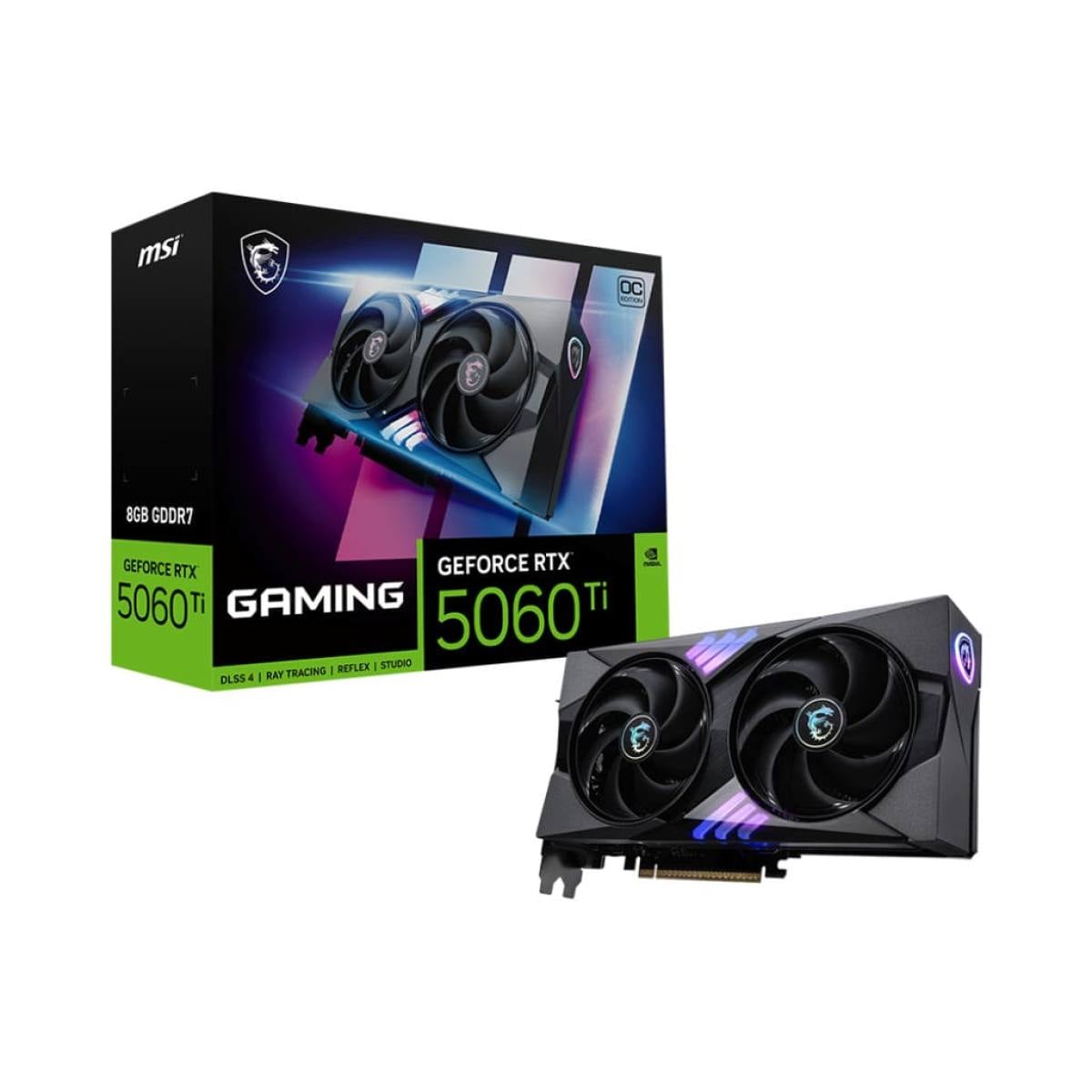  MSI RTX 5060 Ti 8G Gaming OC – Card đồ họa mạnh, tản nhiệt 2 quạt 