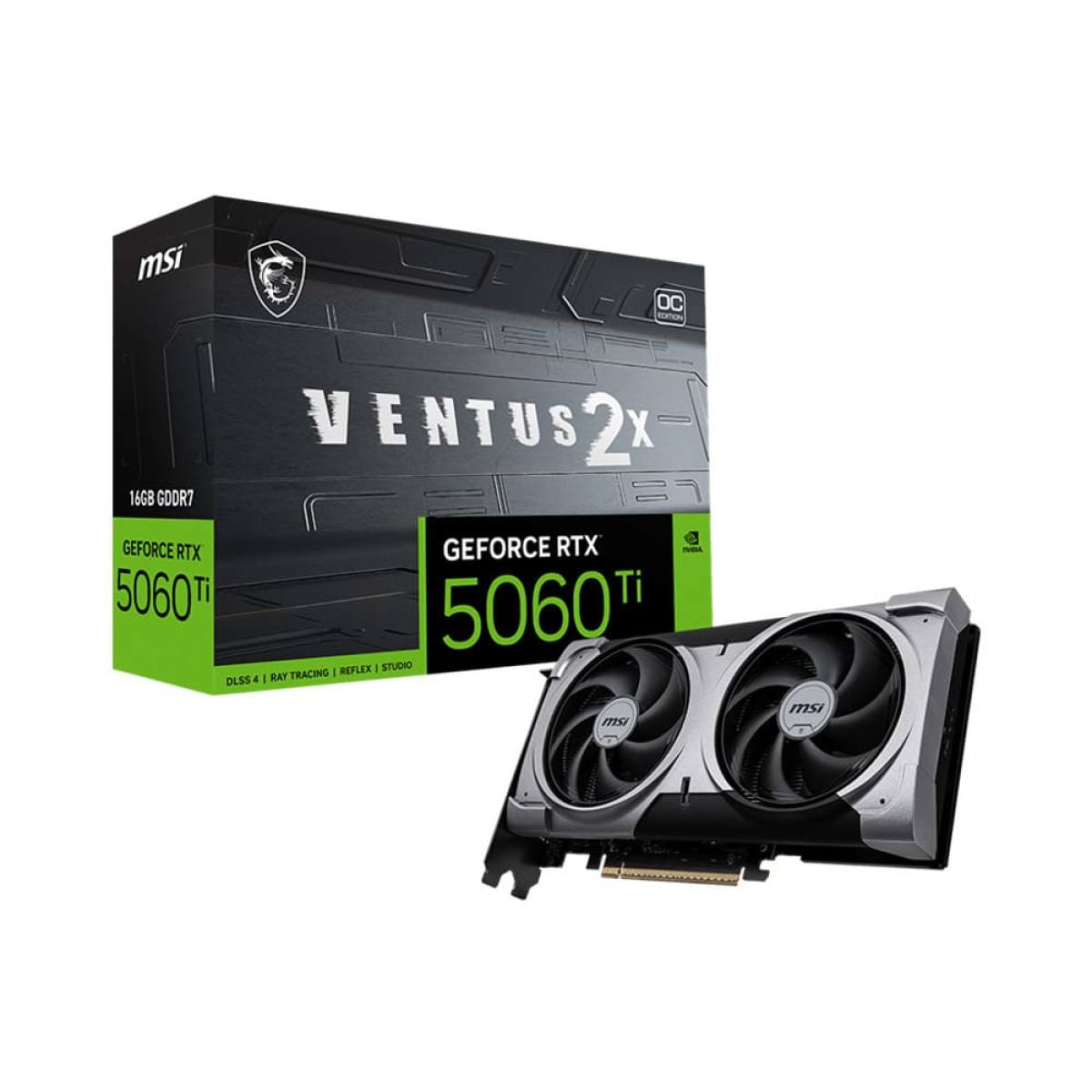  MSI RTX 5060 Ti 16G Ventus 2X OC White – VRAM 16GB, hiệu năng tối đa 