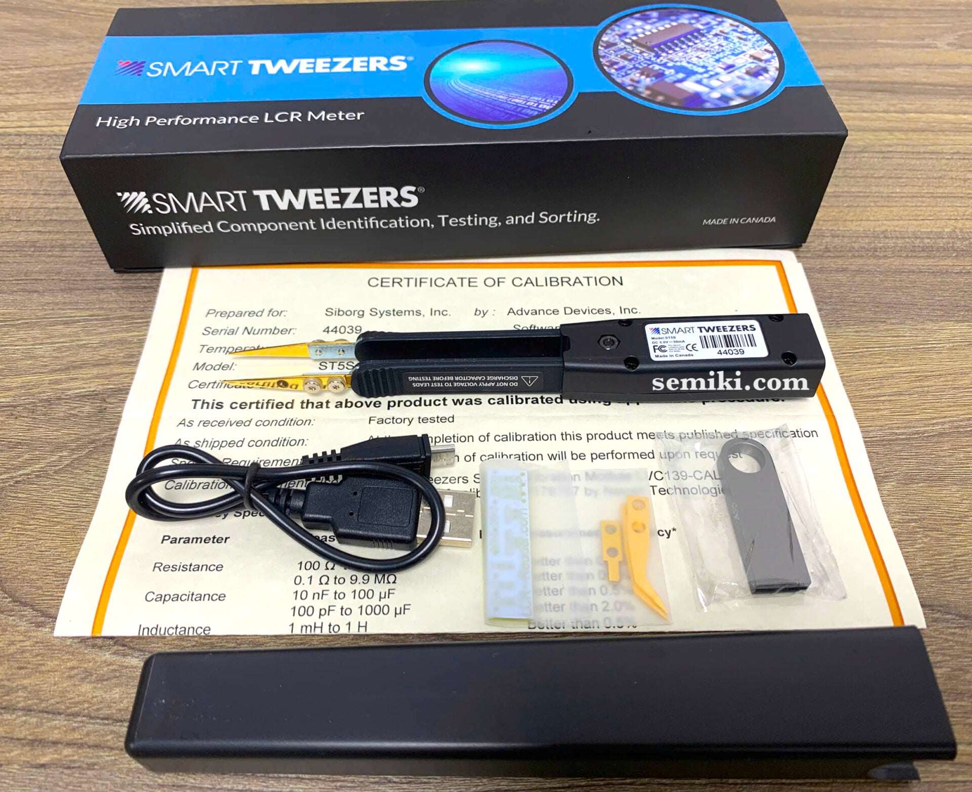 Siborg Systems smart tweezers ST-5S thiết bị đo thông số LCR linh kiện PCB