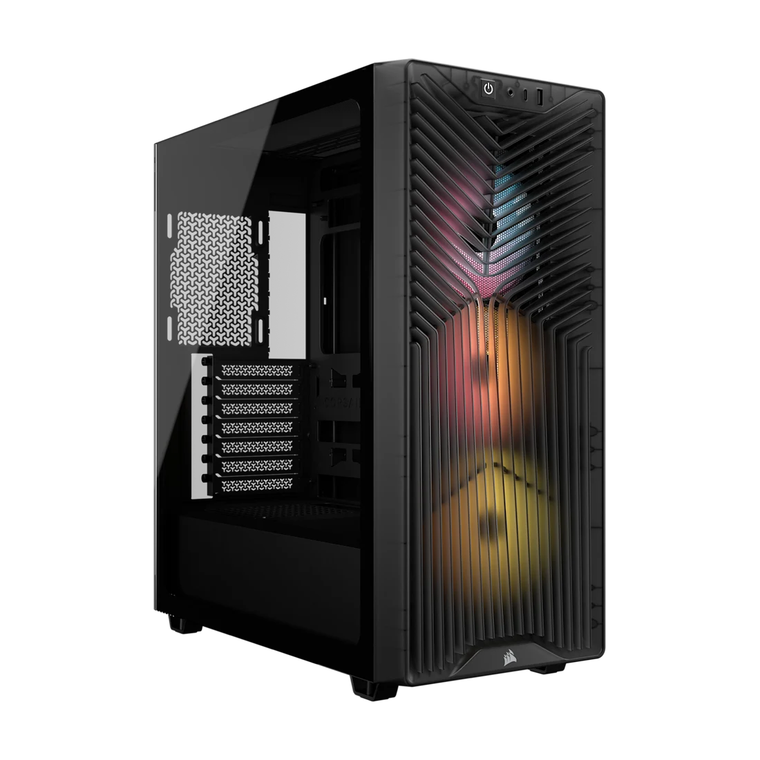 Thùng máy Corsair 3200D RS ARGB Mid-Tower (Sẵn 3 Fan ARGB) (CC-9011346-WW) | ATX, Kính cường lực, Xám Khói