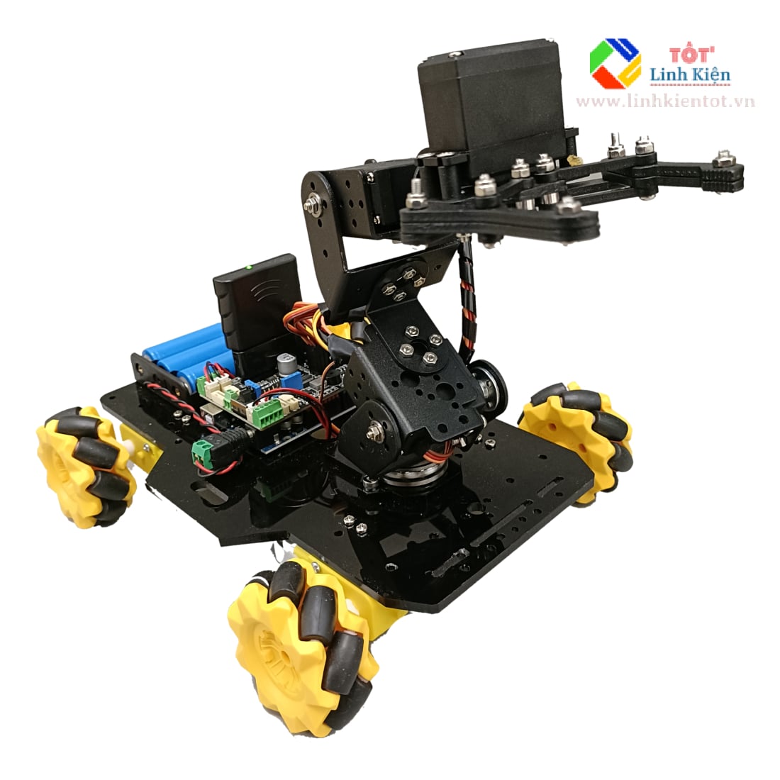 Ảnh minh họa Arm 4DoF Car Mecanum Robot - Bộ xe mecanum cánh tay robot 4 bậc Arduino 2