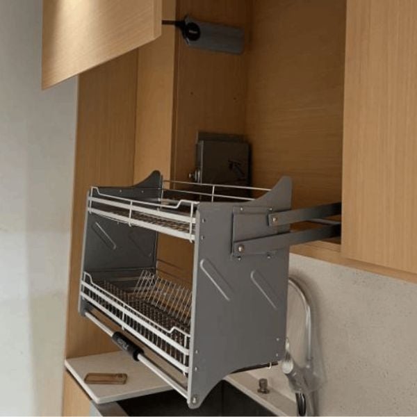 Ảnh minh họa Rổ chén đĩa nâng hạ Hafele Lento 700mm SUS304 504.76.010 1