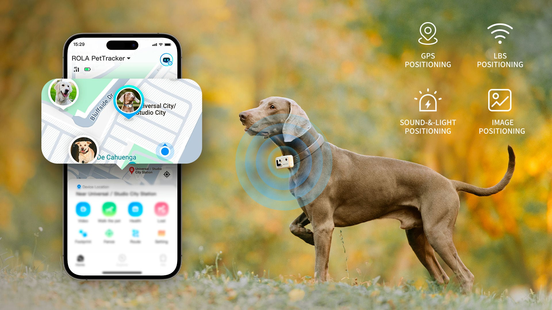 Ảnh minh họa Robot định vị thú cưng Enabot ROLA PetTracker 3