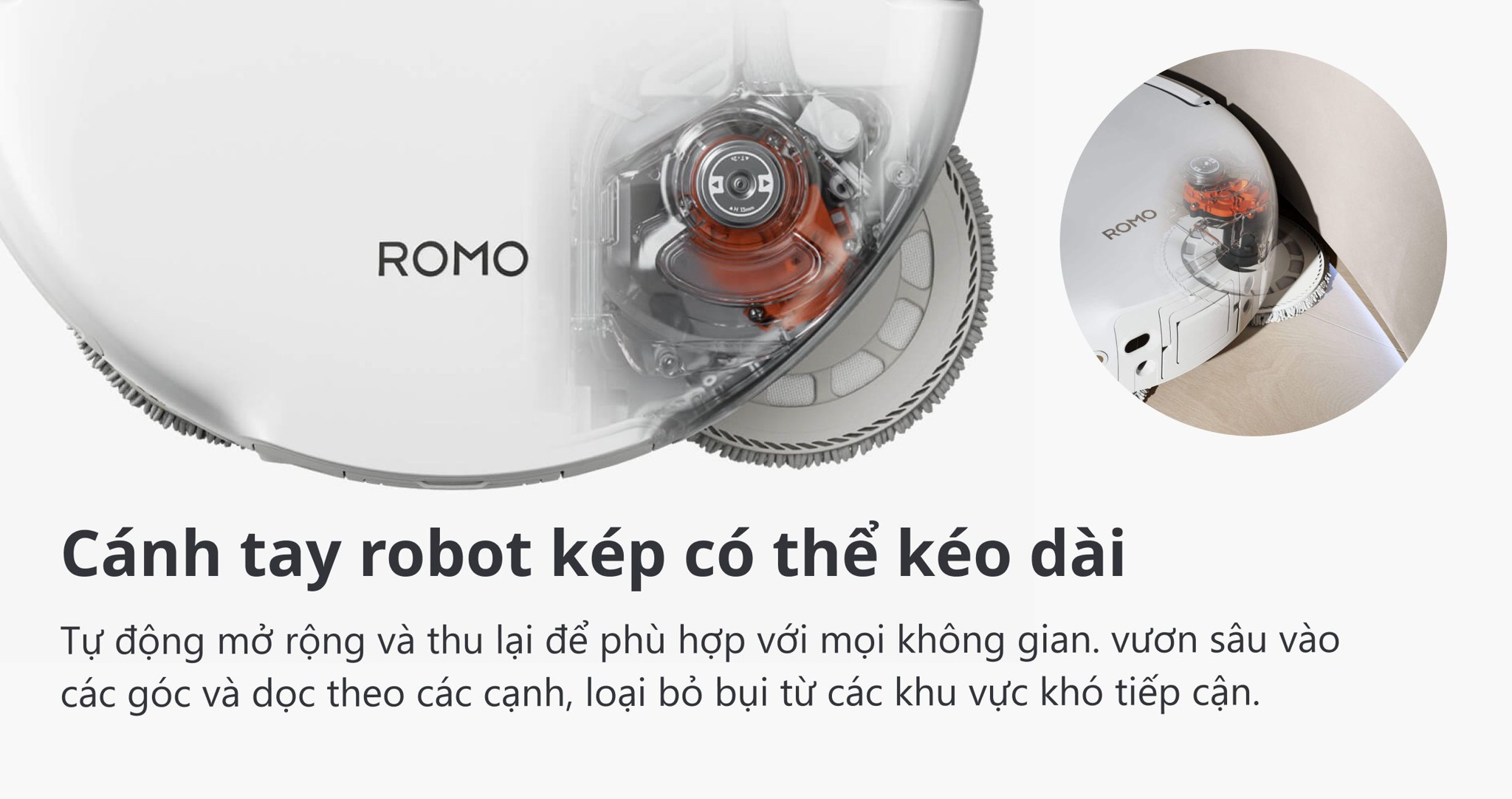 Ảnh minh họa Robot hút bụi lau nhà DJI ROMO S 3