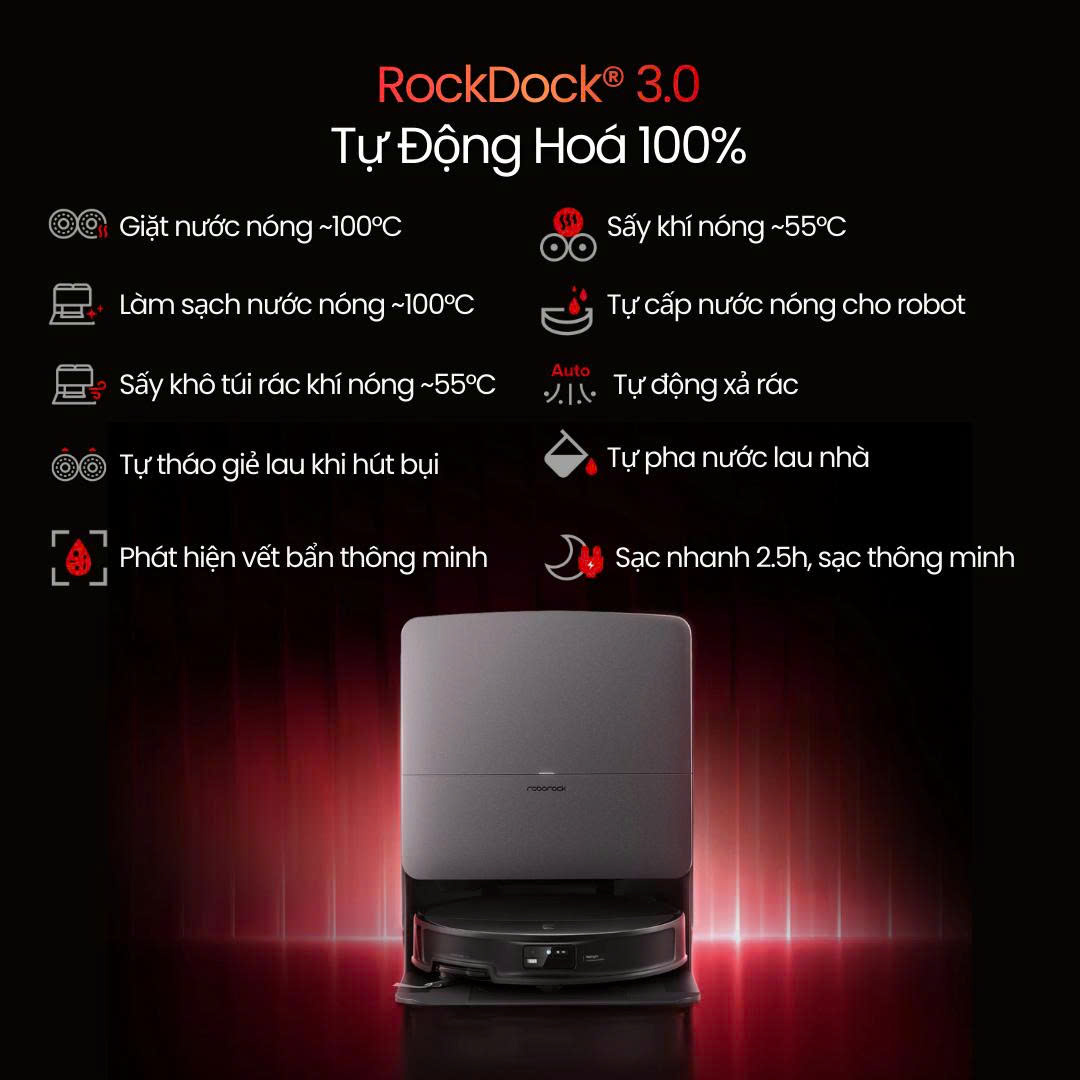 Ảnh minh họa Robot hút bụi Roborock Saros 20 - Tự động cấp xả nước 3