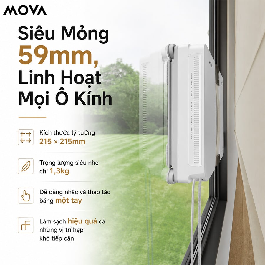 Ảnh minh họa Robot lau kính Mova N1 – Hàng Chính Hãng 1