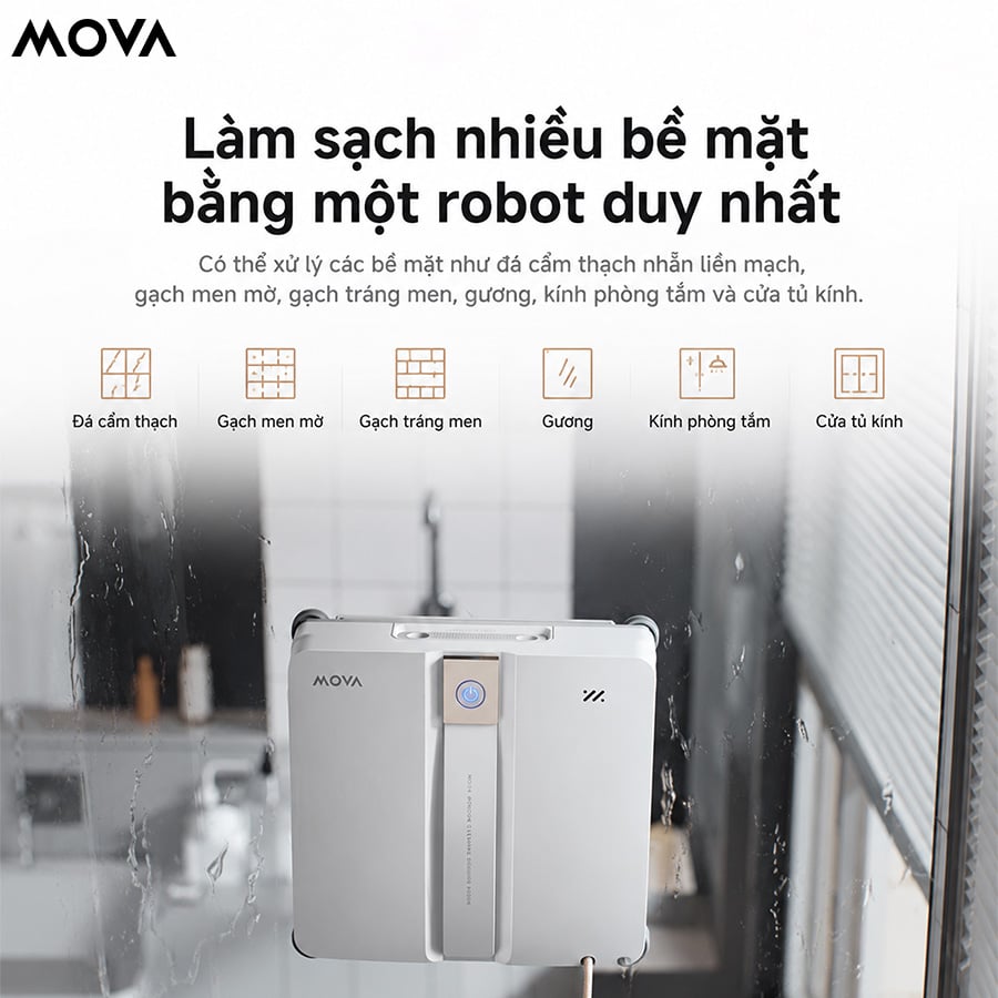 Ảnh minh họa Robot lau kính Mova N1 – Hàng Chính Hãng 3