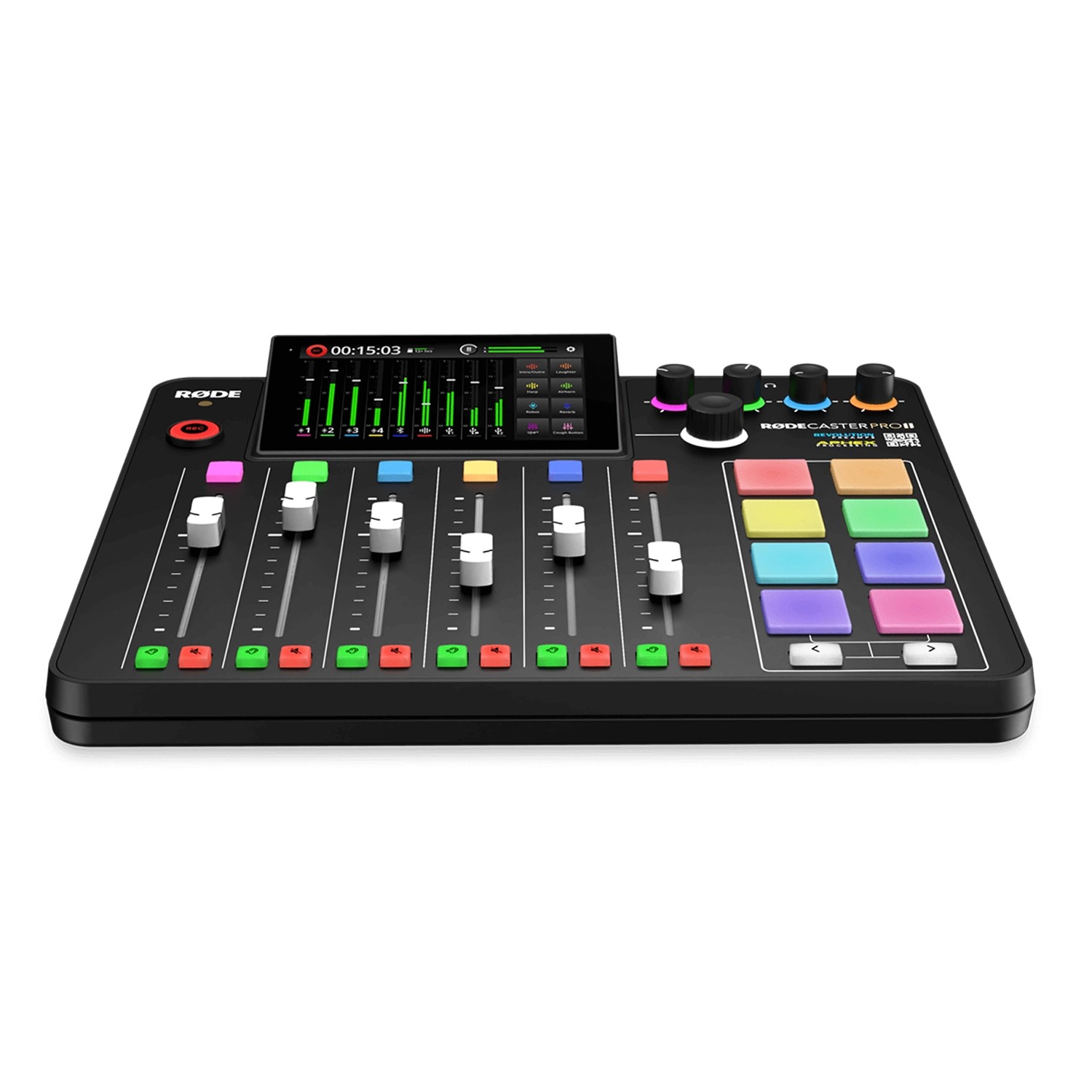 Ảnh minh họa Rode Caster Pro II sound card và mixer thu âm livestream 3