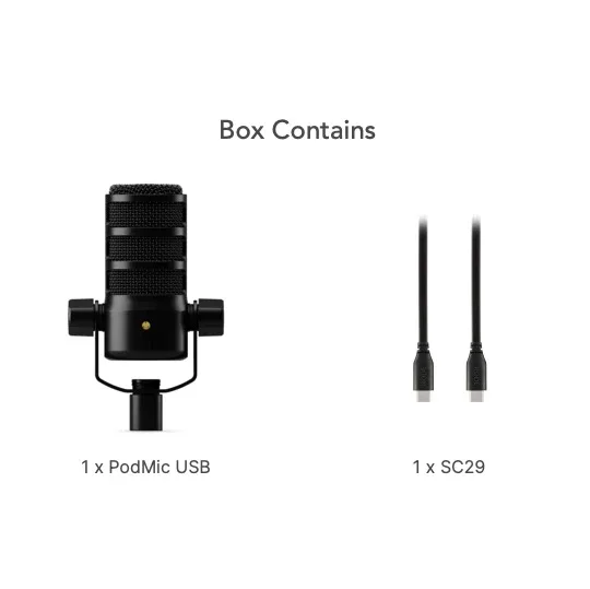 Ảnh minh họa RODE PodMic USB Dynamic Broadcast Microphone 1