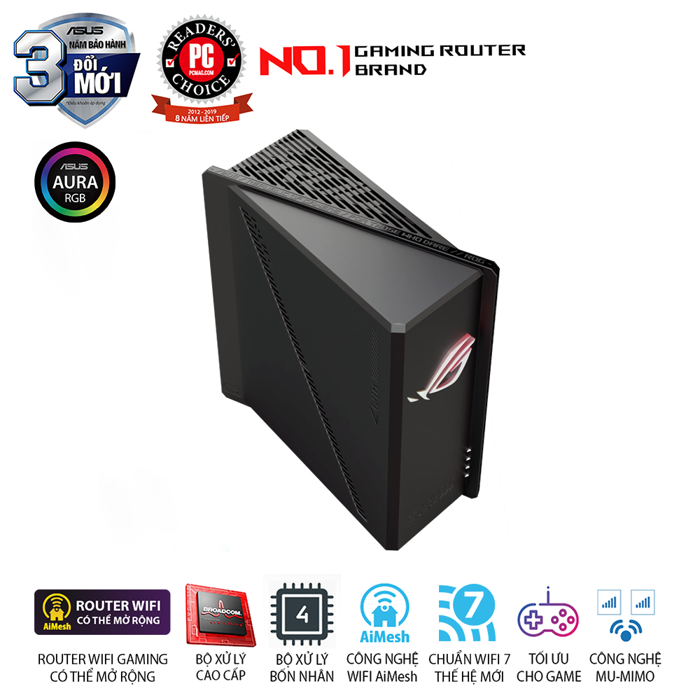 Ảnh minh họa Router ASUS ROG Strix GS-BE18000 Wi-Fi 7 2