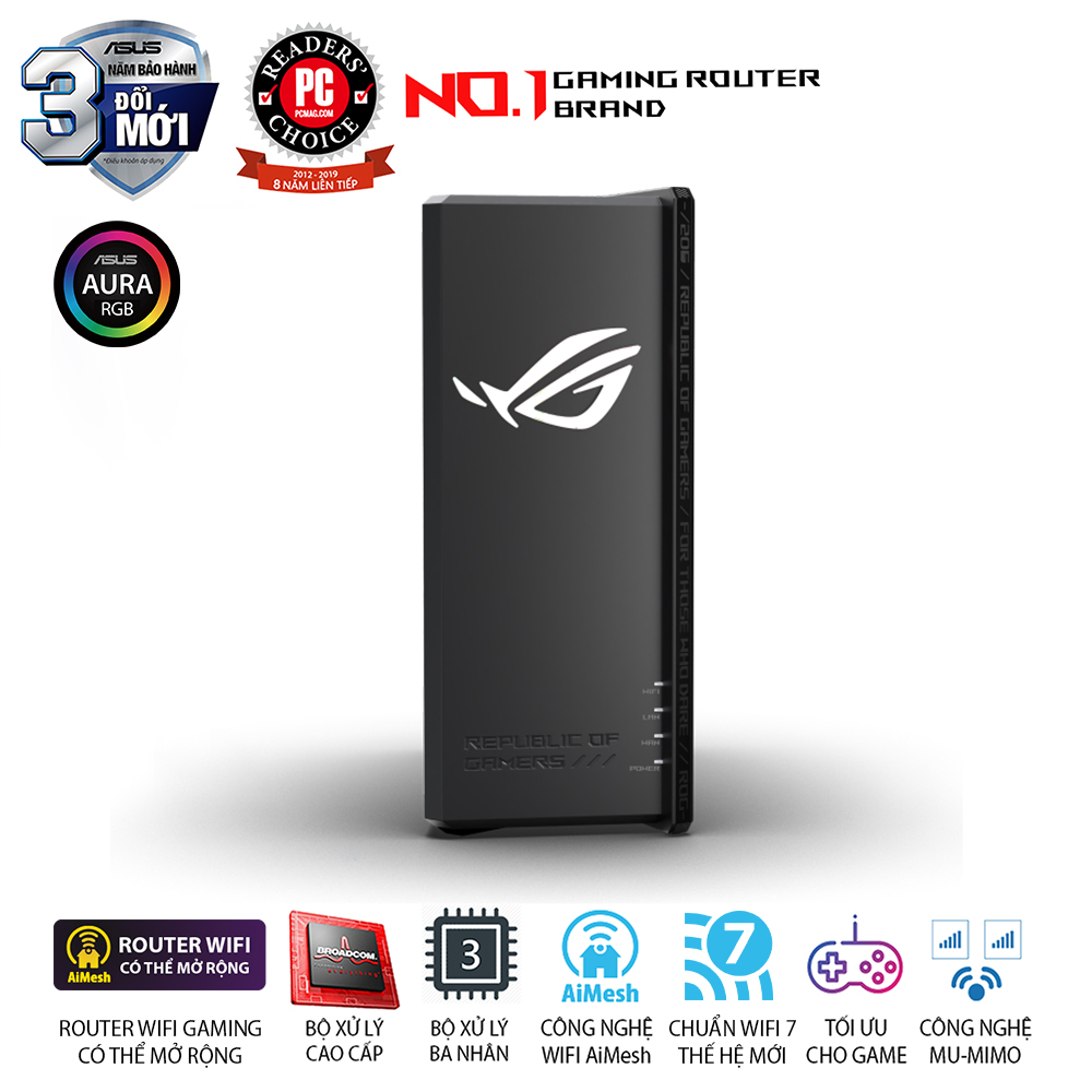 Ảnh minh họa Router ASUS ROG Strix GS-BE7200X Wi-Fi 7 3