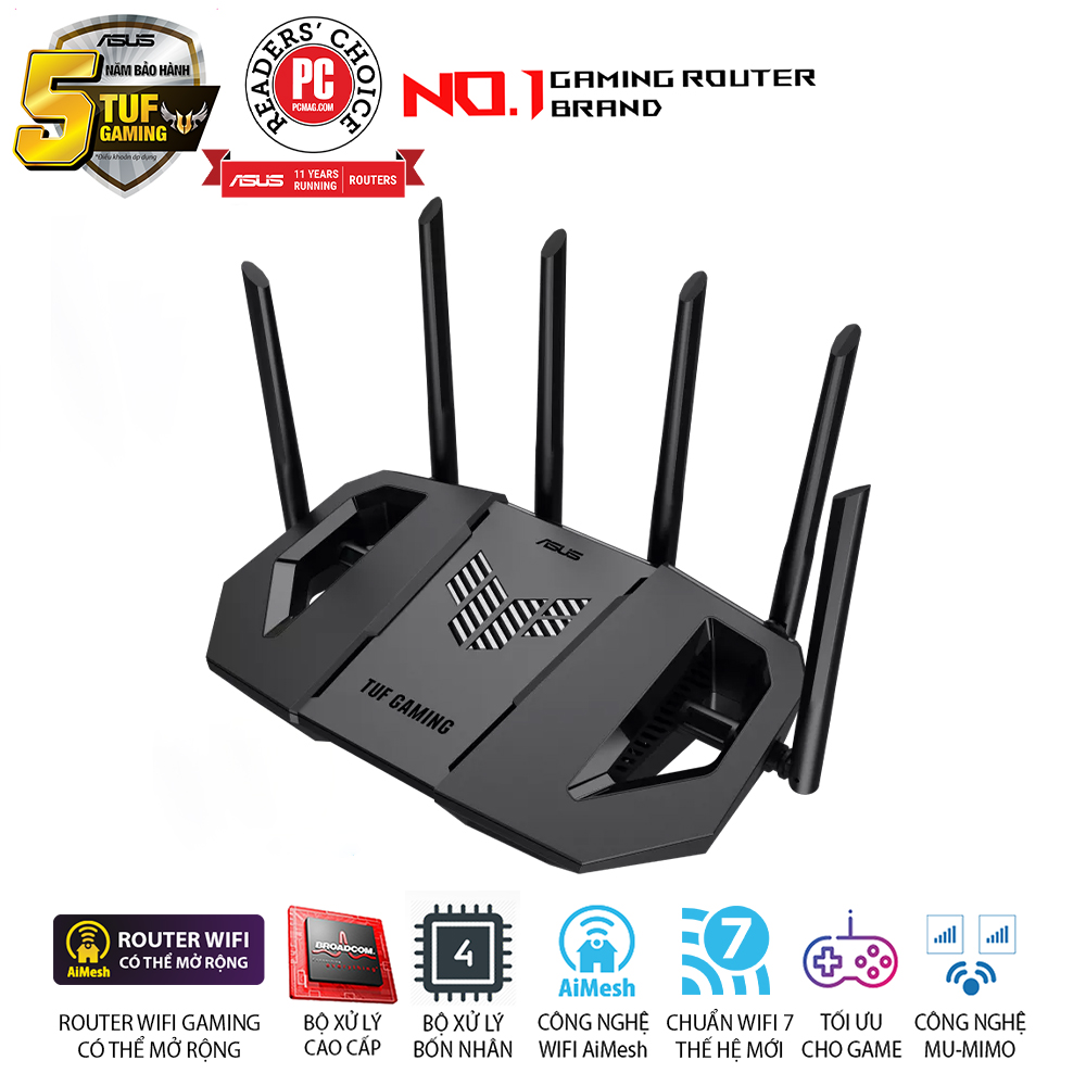 Ảnh minh họa Router ASUS TUF Gaming BE9400 Wi-Fi 7 2
